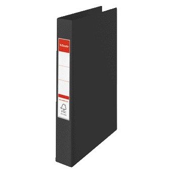 Esselte - Ring binder VIVIDA A4 4-ring O-mechanism 25mm PP PP black | 10 pieces