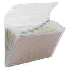 Rexel - Sorteermap Ice 6-vaks transparant | 10 stuks