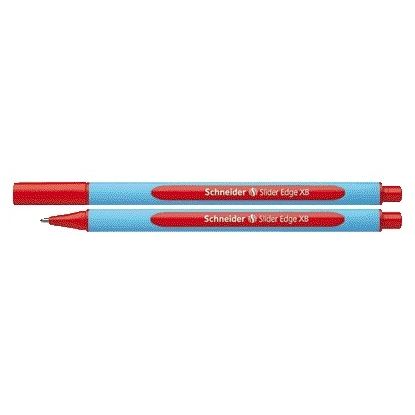 Schneider - Balpen Slider Edge extra breed rood | 10 stuks
