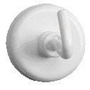 MAUL - Magnet with hook 25mm pulling force 3kg white 5 pieces