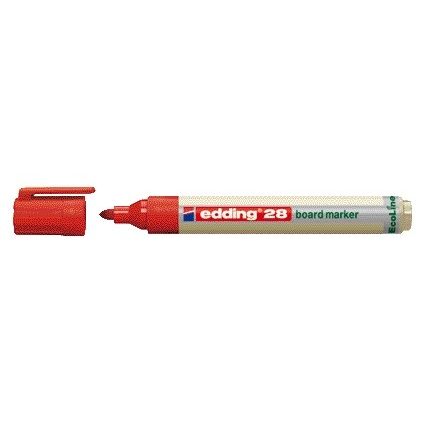 Edding EcoLine - Whiteboardmarker edding 28 EcoLine rond 1.5-3mm rood