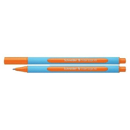 Schneider - Bolígrafo Slider Edge extra ancho naranja | 10 piezas