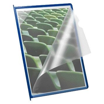 Quantore - Borsa informativa Djois Flex-O-Frame con penna A4 blu