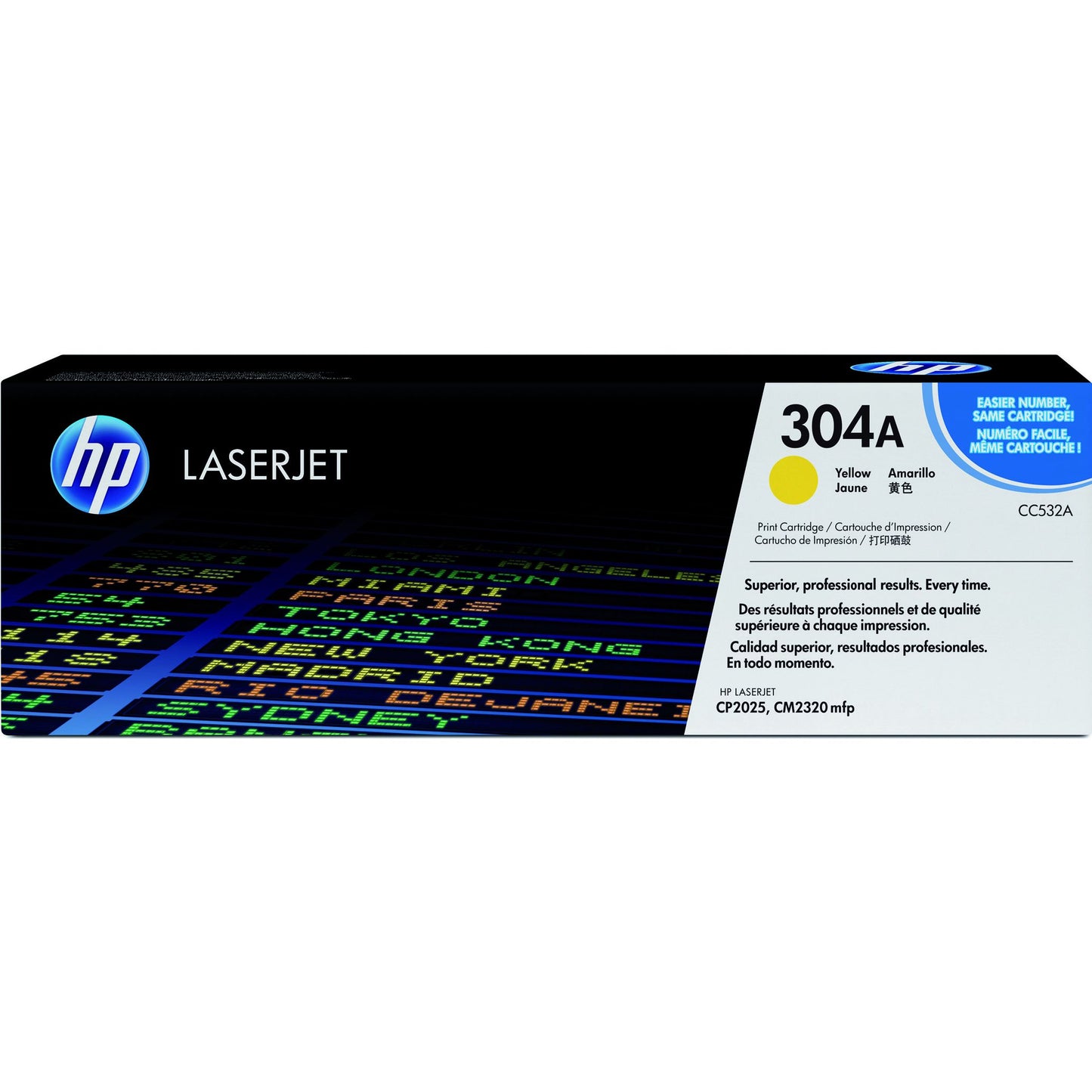 HP - Cartucho de tóner cc532a 304a amarillo