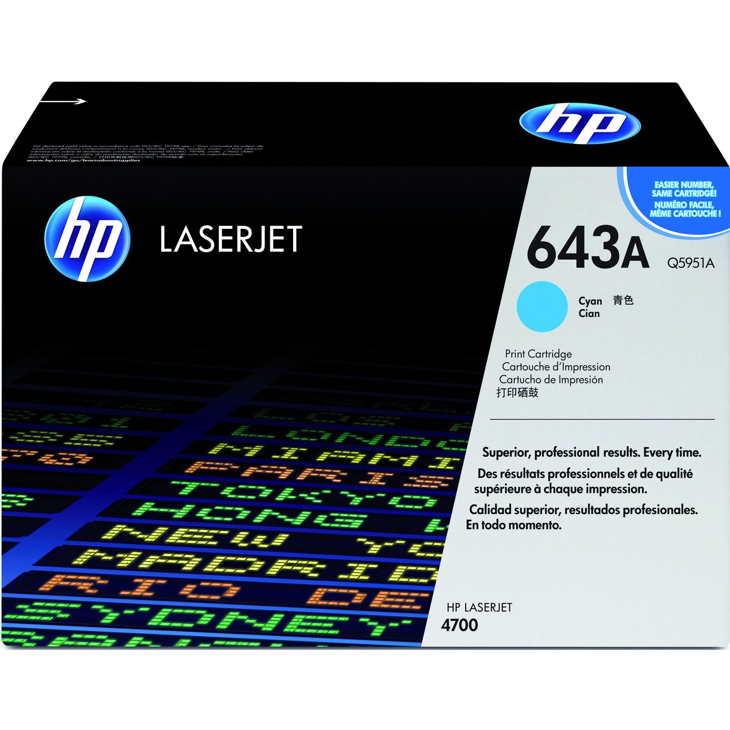 HP - Cartouche toner q5951a 643a bleu