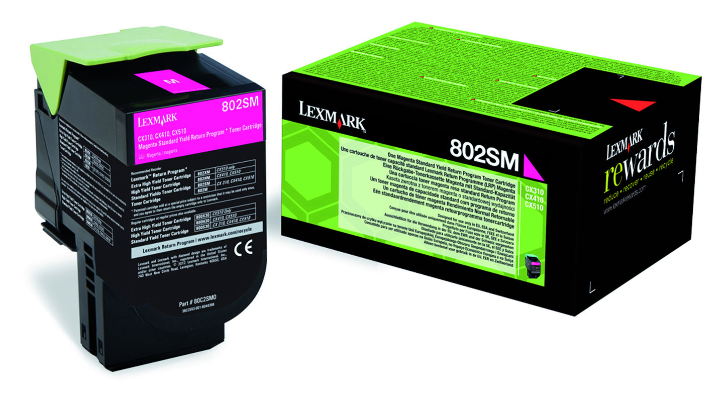 Lexmark - Tonercartridge 80c2sm0 prebate rood
