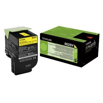 Lexmark - Cartucho de tóner 80c2sy0 prebate amarillo