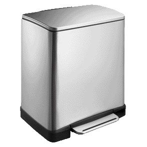 EKO - Pedaalemmer E-Cube 20 liter rvs