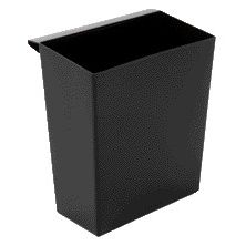 Vepa Bins - Inzetbak voor vierkante se papierbak zwart