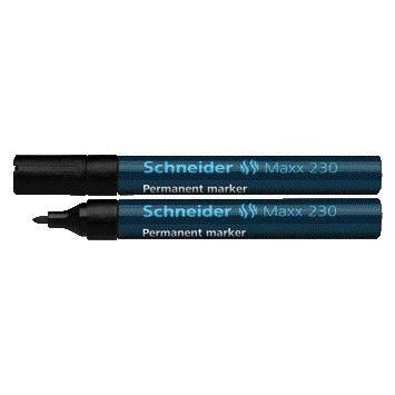 Schneider - Rotulador Maxx 230 redondo 1-3mm negro | 10 piezas