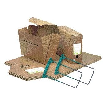 Jalema - Kommunalarchivbox Clipex Folio 370x265x115mm braun | 10 Stück