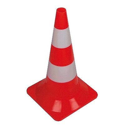 Perel - Cono di delimitazione 50cm rosso bianco