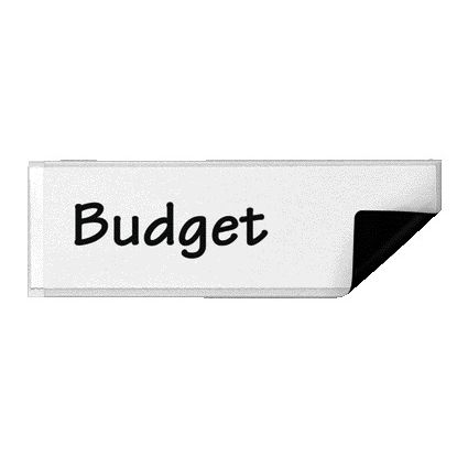 Quantore - Label holder Djois 25x75mm magnetic transparent 6 pieces