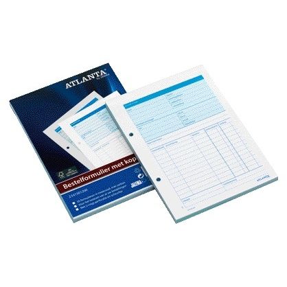 Atlanta von Jalema – Bestellformular Djois A5 mit Carbonweiß