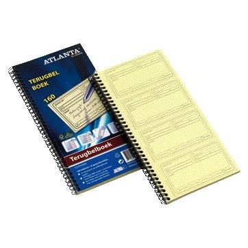 Djois - Libro Callback carta riciclata 74x128mm 160 note 40 fogli | 5 pezzi