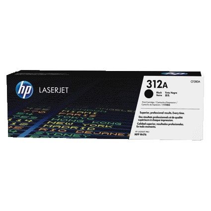 HP - Cartucho de tóner cf380a 312a negro