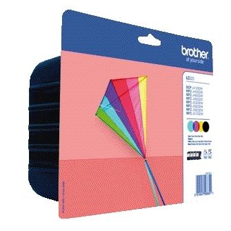 Brother - Inktcartridge LC-223VALBP zwart + 3 kleuren | 4 stuks