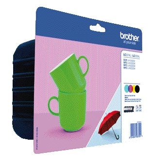 Brother - Cartucho de tinta LC-227XLVALP negro + 3 colores | 4 piezas