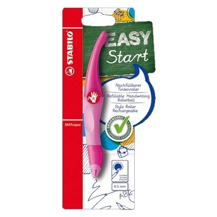Stabilo - EASYoriginal, ergonomische rollerball, rechtshandig, roze/licht roze, per stuk