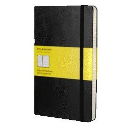 Moleskine - Notitieboek large 130x210mm ruit 5x5 hard cover zwart