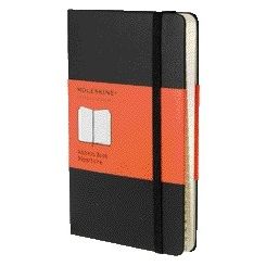Moleskine - Adresboek pocket 90x140mm hard cover zwart