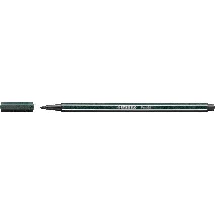Stabilo - Viltstift Pen 68/63 medium aardegroen | 10 stuks