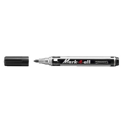 Stabilo - Mark-4-all permanente marker Ronde punt Zwart 1 stuk(s) | 10 stuks