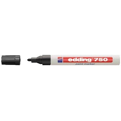 Edding - Paintmarker a base di olio 750 2-4mm nero | 10 pezzi