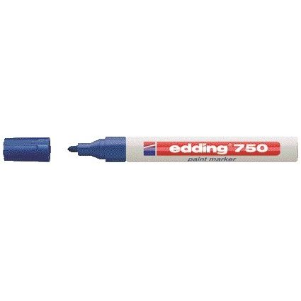 Edding - Ölbasierter Paintmarker 750 2-4mm blau | 10 Stück