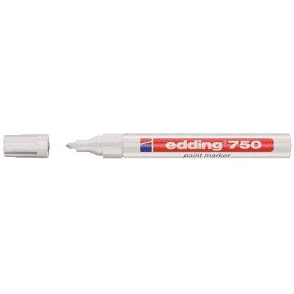 Edding - Paintmarker a base di olio 750 2-4mm bianco | 10 pezzi