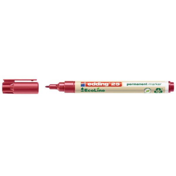 Edding - Feutre 25 EcoLine rond 1mm rouge