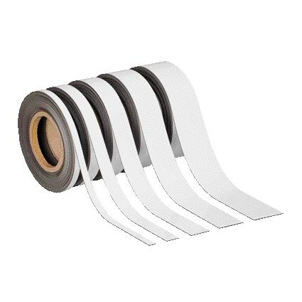 Maul - Magnetic tape writable - erasable 10mx40mmx1mm white