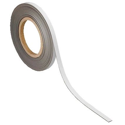 MAUL - Magnetic tape writable - erasable 10mx10mmx1mm white
