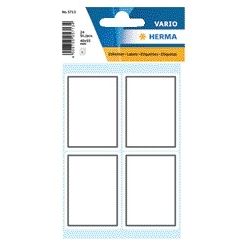 HERMA - Etiqueta 5713 escritura 40x55 mm marco gris 24 piezas