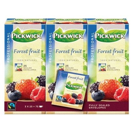 Pickwick - Thee Fair Trade forest fruit 25x1.5gr | 3 stuks