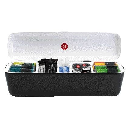 Douwe Egberts - Tischspender 5 Fächer mit schwarzem Inhalt