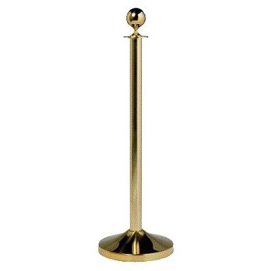 Securit - Afzetpaal 100cm voet goudkleurig