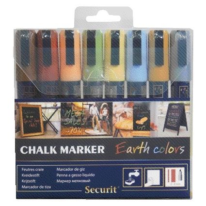 Securit - Krijtstift sma-510 schuin 2-6mm earth