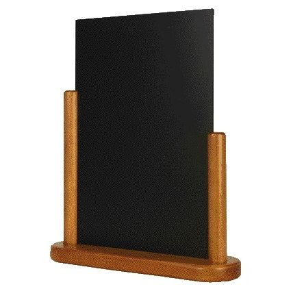 Securit - Pizarra 323x270x71mm madera teca