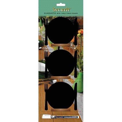 Securit - Lavagna 100x120mm base in legno 3 pezzi