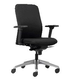 Euroseats - Bureaustoel milano 001 synchroom zwart