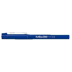Artline - Fineliner 200 round fine blue | 12 pieces