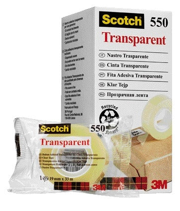 Scotch - Nastro adesivo 550 19mmx33m trasparente