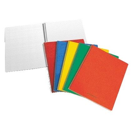 Aurora - Schulheft 75x110mm Raute 5x5mm 160 Seiten 60gr sortiert