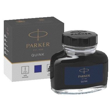 Parker - Penna stilografica inchiostro quink permanente 57ml blu | 12 pezzi