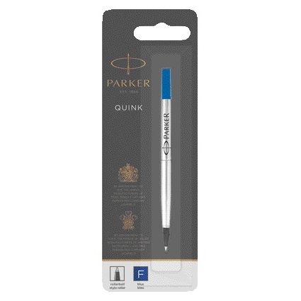 Parker - Rollerball pen refill Quink fine blue blister of 1 piece