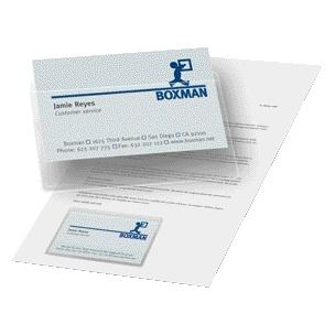 Djois - Busta per biglietti da visita 95x60mm autoadesiva parte superiore aperta trasparente 100 pezzi