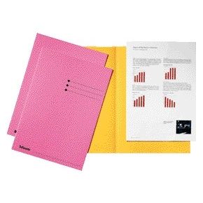 Esselte - Folding folder A4 manila 180gr pink
