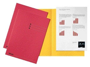 Esselte - Cartella pieghevole A4 manila 180gr rosso