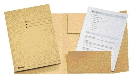Esselte - Cartella portadocumenti A4 3 lembi manila 275gr beige | 50 pezzi